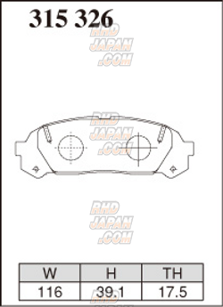 Dixcel High Performance Street Brake Pads Set EC Type Rear - GS151