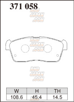 Dixcel High Performance Street Brake Pads Set KP Type Front - 371