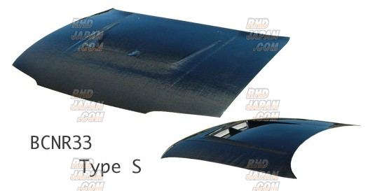 STOUT Aero Bonnet Hood Type S FRP - Skyline GT-R BCNR33