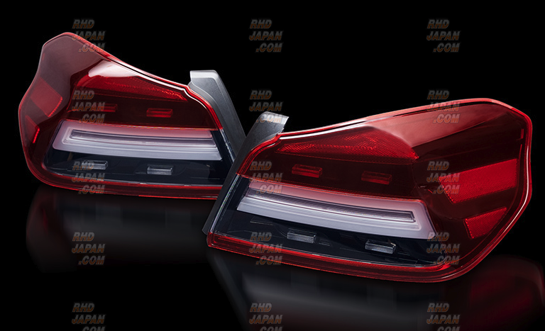 Corazon LED Tail Lamp Type-R Sequential Winker Red Lens - WRX S4 