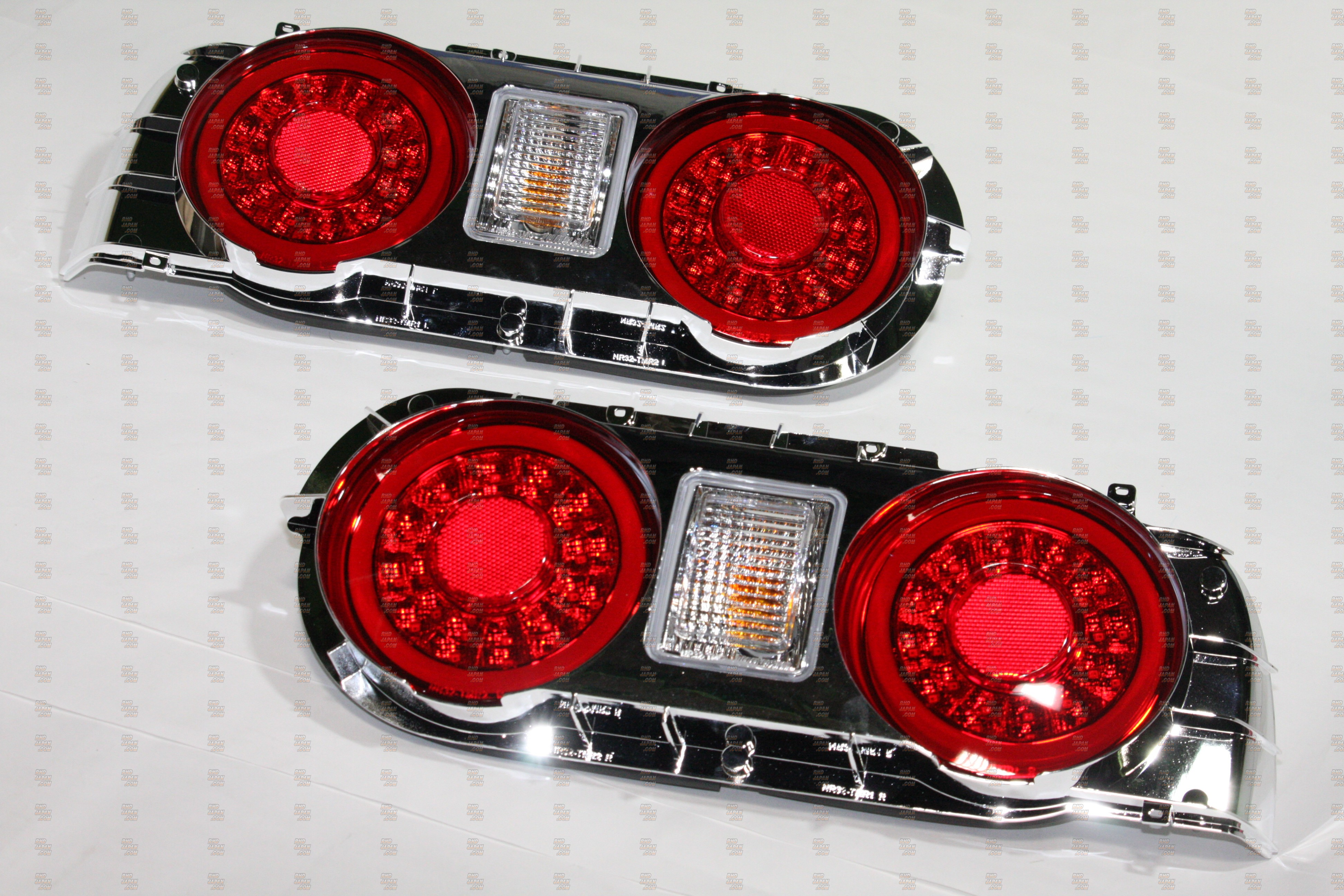 78 Works Fiber Ring LED Taillight V2 Tail Lamp Set - Skyline BNR32 R32 2-Door