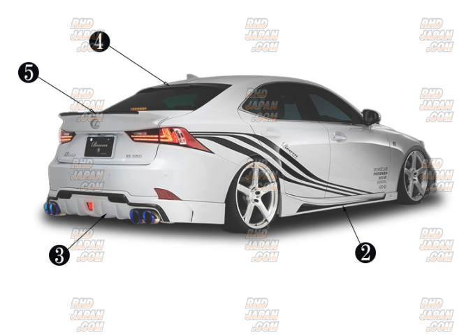 is300 Spoilers Wings for Lexus IS350