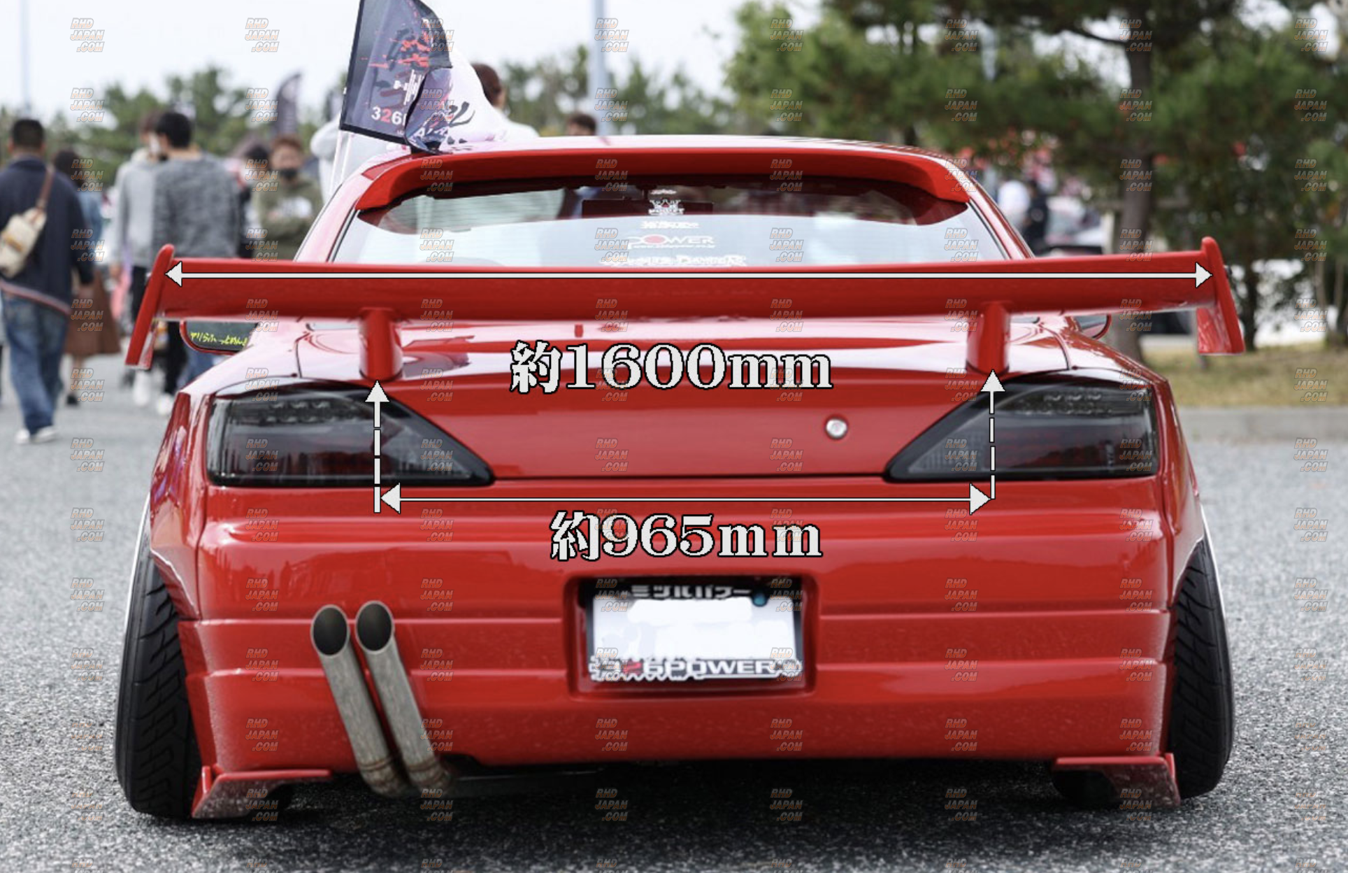 326 Power ManRiki Plus Rear Wing Trunk Spoiler - Wide Type HI-1 