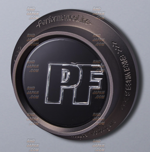 Enkei PerformanceLine PF06 Series Wheel Center Cap - Black Clear 