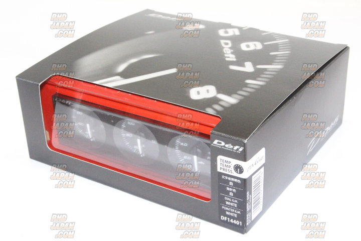 Defi DIN-Gauge Style98 Hommage 3 Meter Combination - Green Red