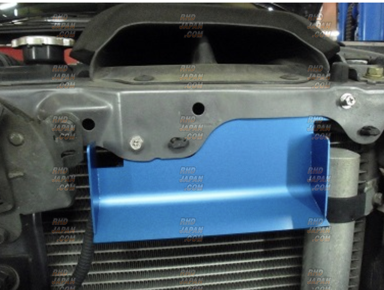 YR Advance Air Guide Panel Blue Anodized - Lancer Evolution CT9A Lancer ...
