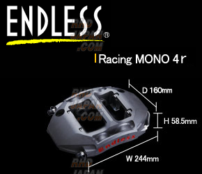 Endless Racing MONO 4 Brake Caliper System Inch Up Kit Front MX72