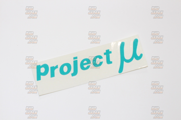 Project Mu Original Sticker Projectμ - Black 30mm x 100mm - RHDJapan