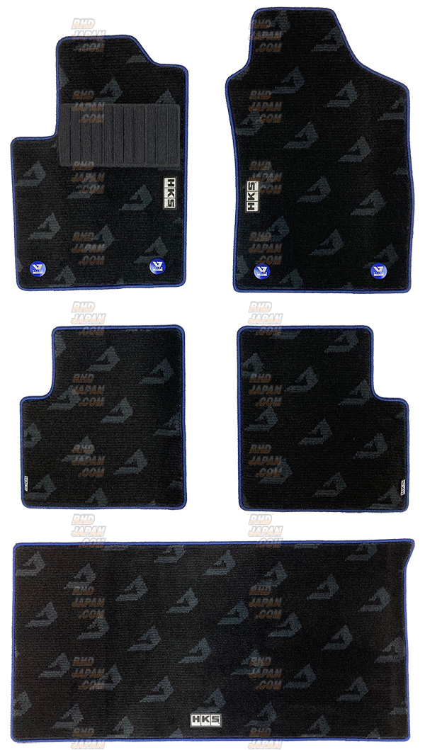 HKS Viits Floor Mats MT Blue LHD - Abarth 595 31214T Abarth 695 31214T