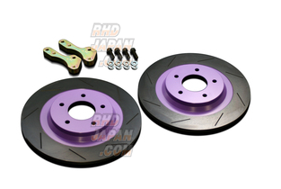 BIOT Brake Offset Kit Rear 1-Piece Rotor Housing Purple - FD2 - RHDJapan