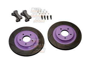BIOT Brake Offset Kit Rear 1-Piece Rotor Housing Purple - EK9 - RHDJapan