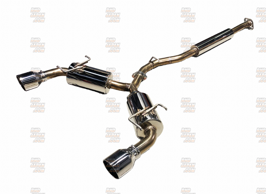 Blitz Nur-Spec Custom Edition StyleD Muffler Exhaust System Polished Stainless VS Tail - BRZ ZD8 GR86 ZN8 63199