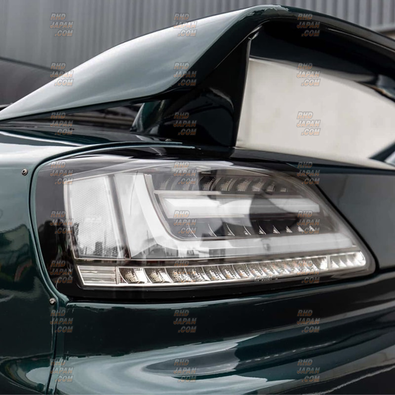 78 Works Fiber LED Taillamp Set Black / Clear - Silvia S15