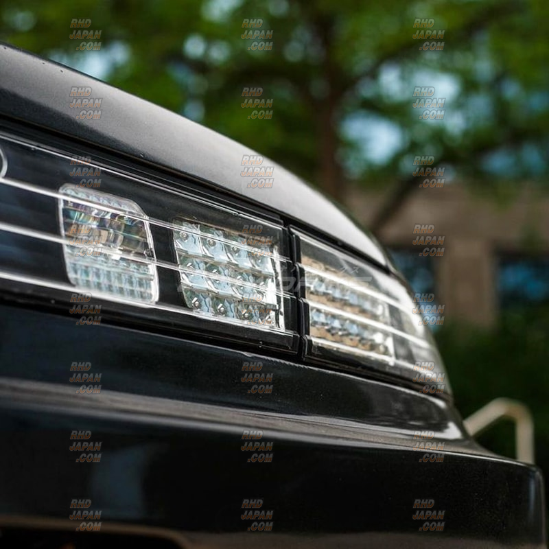 78 Works LED Tail Lamp Full Set All Clear Black Base - Silvia S14 Limited Edition