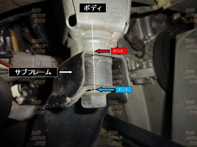 335115 Rigid Collar Subframe Front Rigid Collar Kit - 50261-GD3-000 - RHDJapan