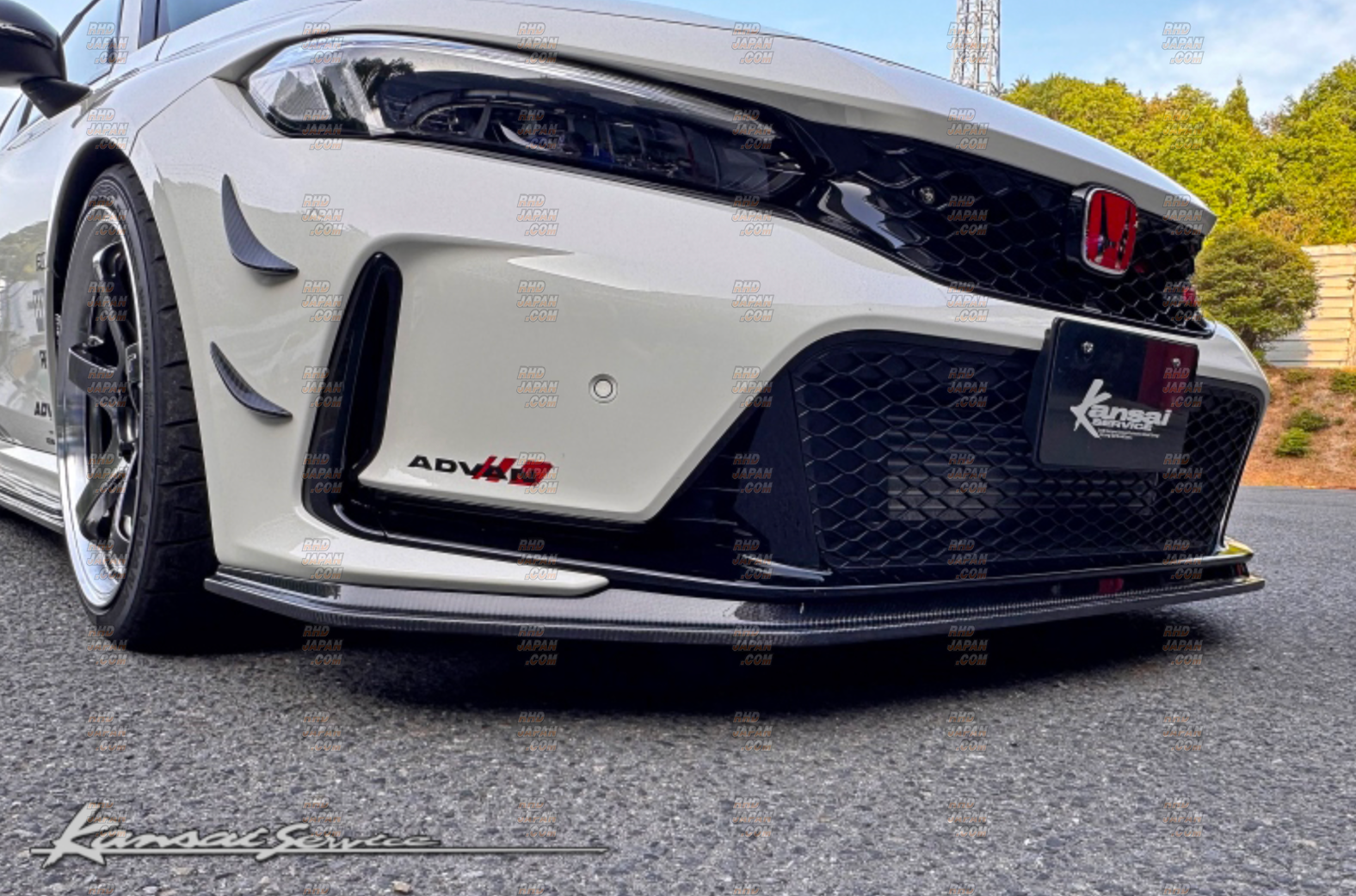 Kansai Service Front Lip Spoiler FRP - Civic Type-R FL5 - RHDJapan
