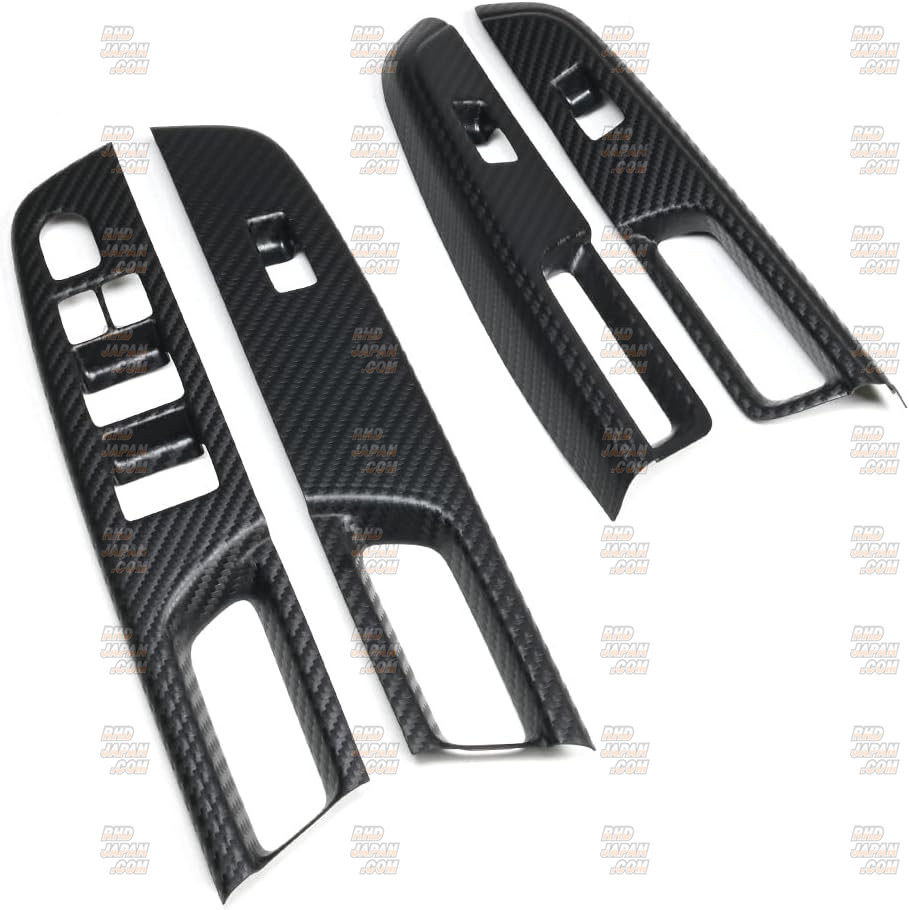 Second Stage Power Window Switch & Door Trim Panel Matte Black Carbon Pattern - Swift ZC / ZD Swift Sport ZC33S