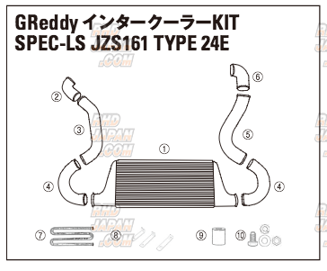 TRUST トラスト GReddy インタークーラーキット SPEC-LS TYPE24E ラジエター前 マークII JZX100 96.09～00.10 1JZ-GTE TRUST トラスト GReddy インタークーラーキット SPEC-LS アリスト
