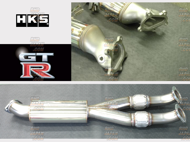 HKS Metal Catalyzer Front Pipe Silencer Set - GT-R R35