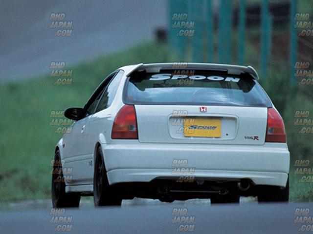 Spoon Sports Logo Team Sticker 300mm - Black - RHDJapan