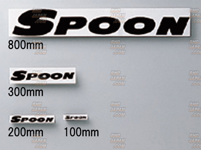 Spoon Sports Honda Car Sticker 2pcs Decal Cut-Out Waterproof Spoon Sports Honda Car Sticker 2pcs Decal Cut-Out Waterproof