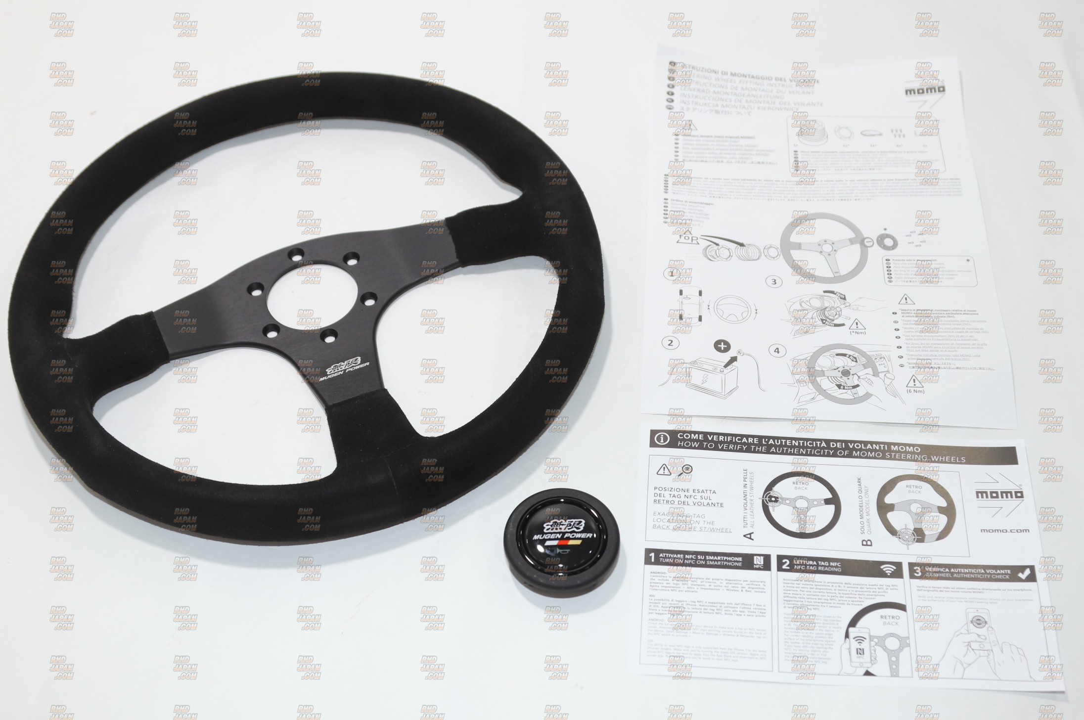 Mugen Racing III Steering Wheel - RHDJapan Mugen Racing III Steering Wheel - RHDJapan