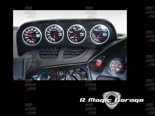 R-Magic 60mm FRP Quad Meter Gauge Panel FD3S