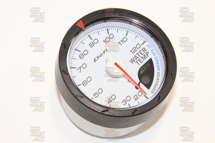 Defi Link Advance CR Water Temperature Gauge 52mm - White - RHDJapan
