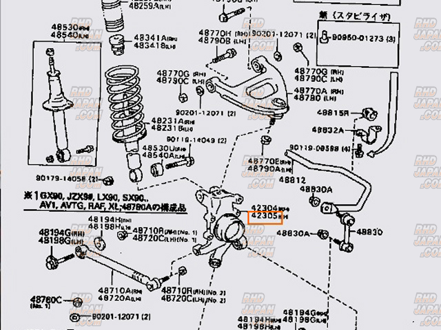 Toyota OEM Left Side Rear Axle Carrier Sub-Assembly 22021