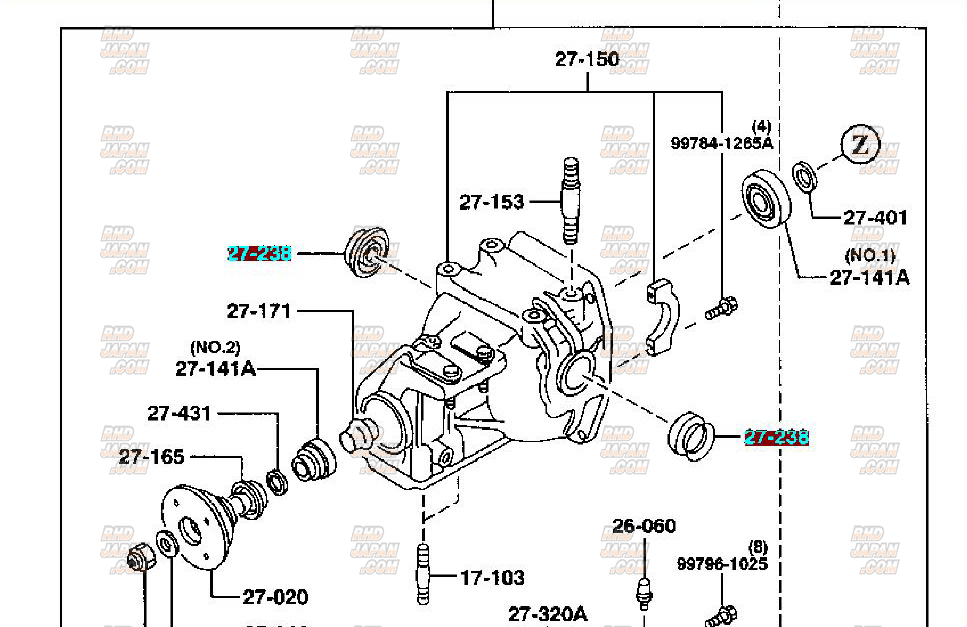 Mazda OEM Oil Seal 238