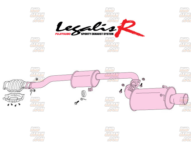 Fujitsubo Legalis R Muffler Exhaust System - Skyline GT-R BNR32