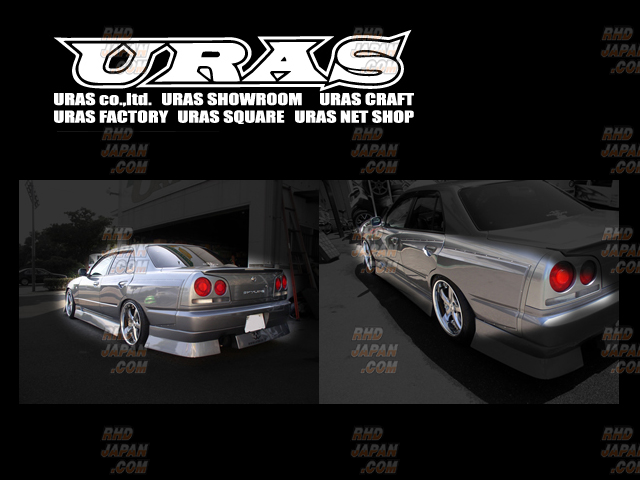 Uras Rear Wide Fender D1-Spec - R34 4dr - RHDJapan