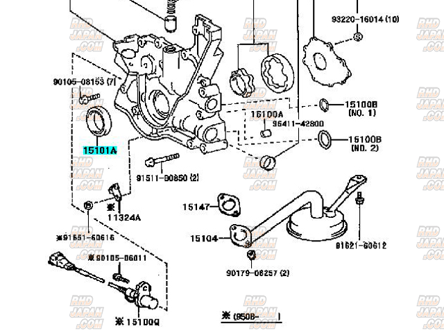 Toyota OEM Crankshaft Seal 46001 JZA80