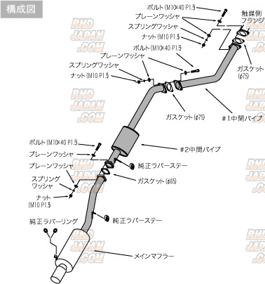 HKS Hi-Power 409 Muffler Exhaust System - JZX100 Zenki - RHDJapan