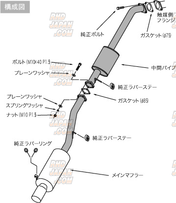 HKS Hi-Power 409 Muffler Exhaust System - JZX90 - RHDJapan