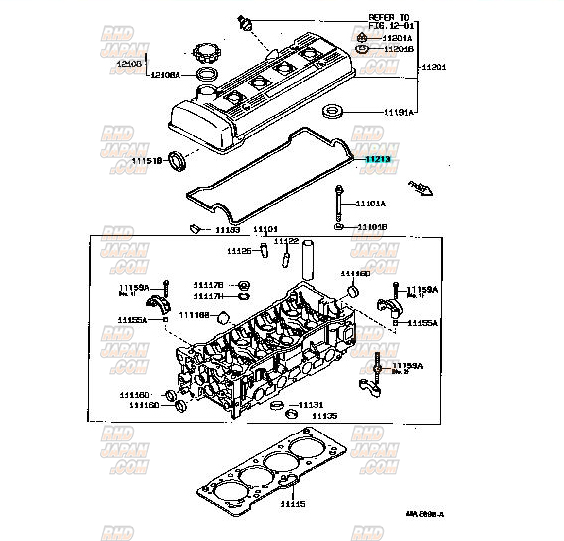 TOYOTA OEM Valve Cover Seal 11213 4A-GE 20 Valves