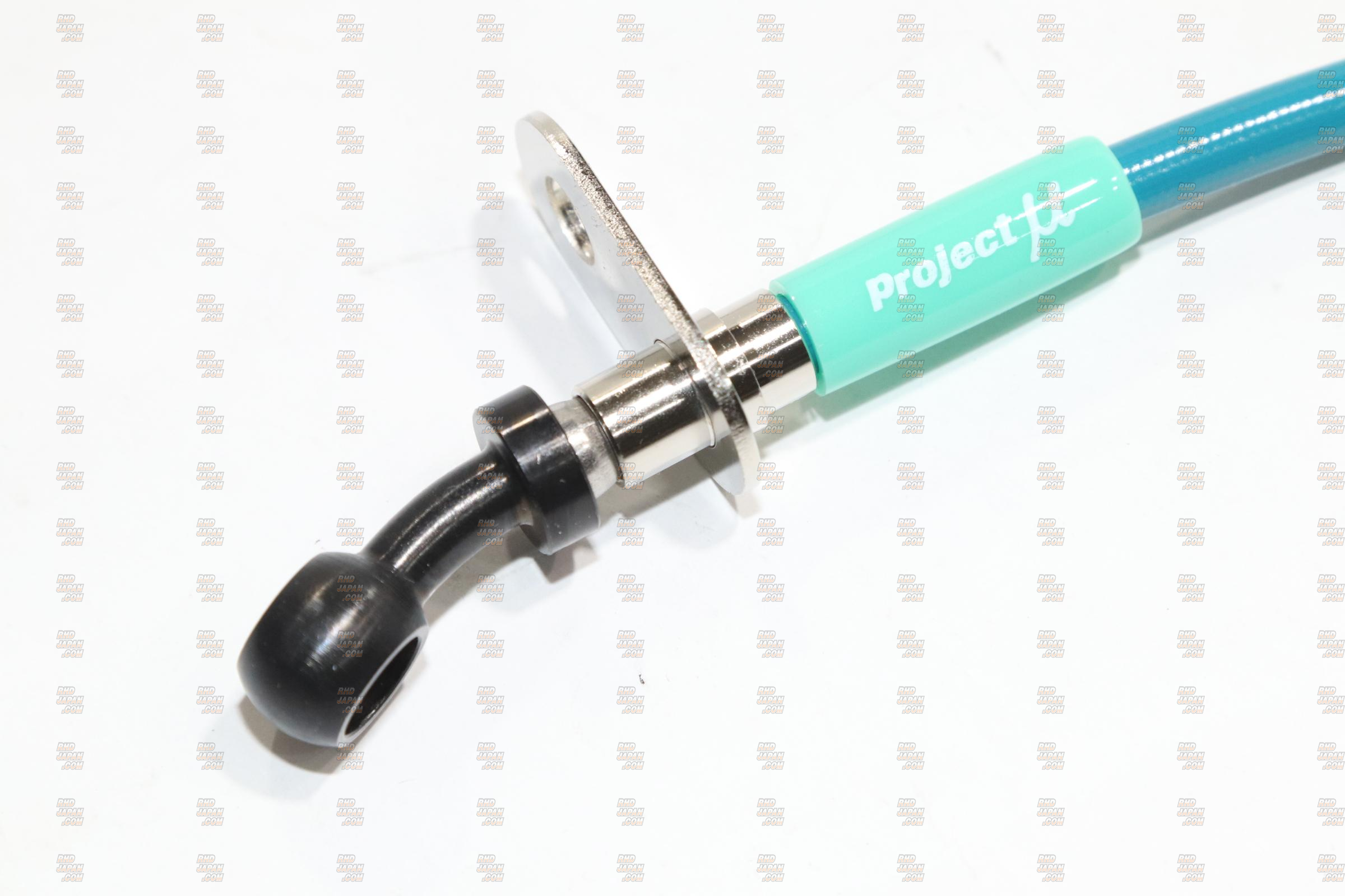 Project Mu Teflon Brake Line Steel Fittings Green - UCF30 UCF31