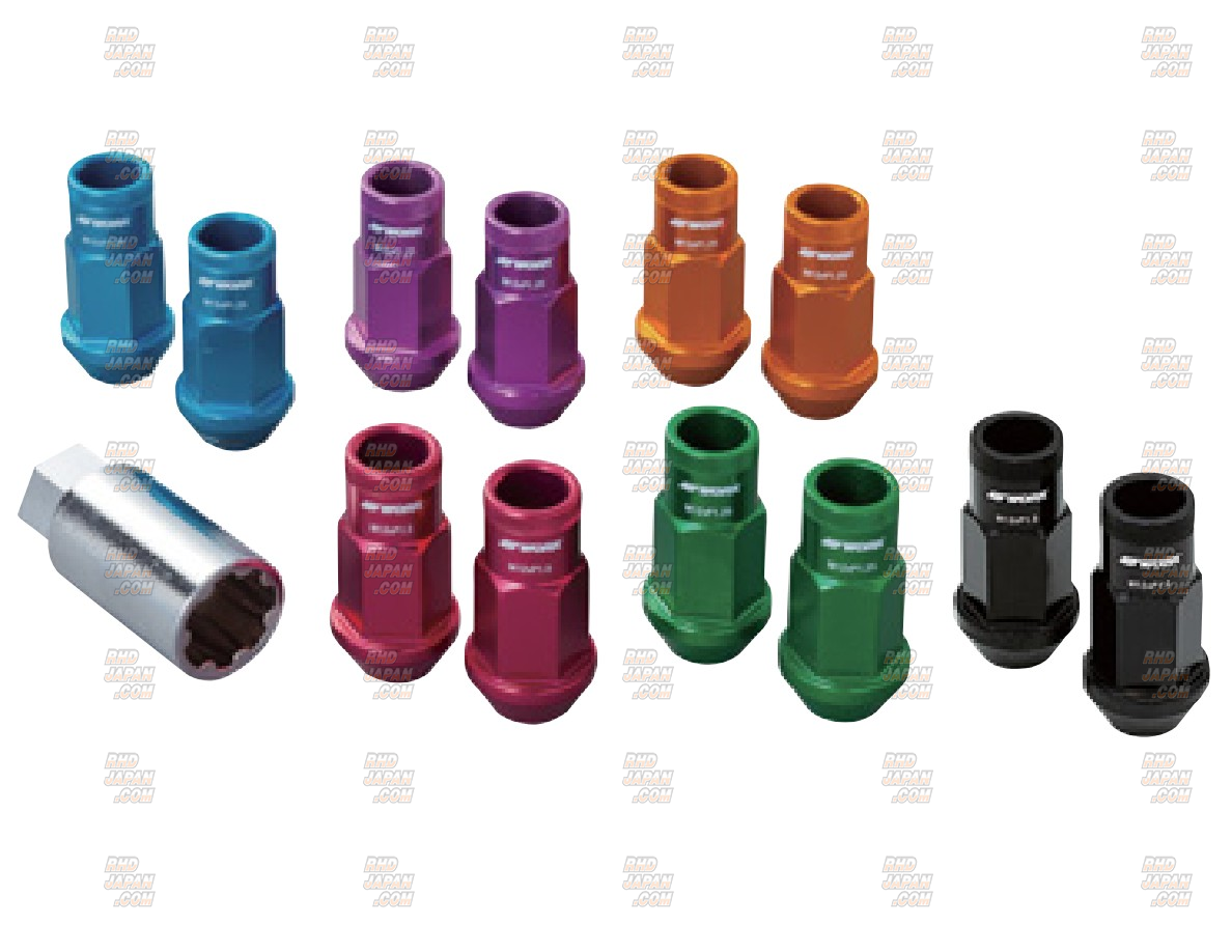 Work Wheels Japan Light Weight Racing Lug Nuts Set M12x1.25 - Red 
