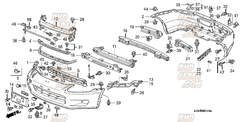Honda OEM Rear Bumper - S2000 AP1 AP2