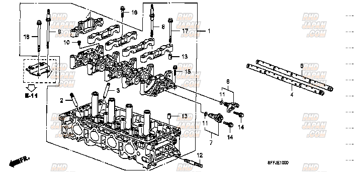 Honda OEM Rocker Shaft - K20A K24A