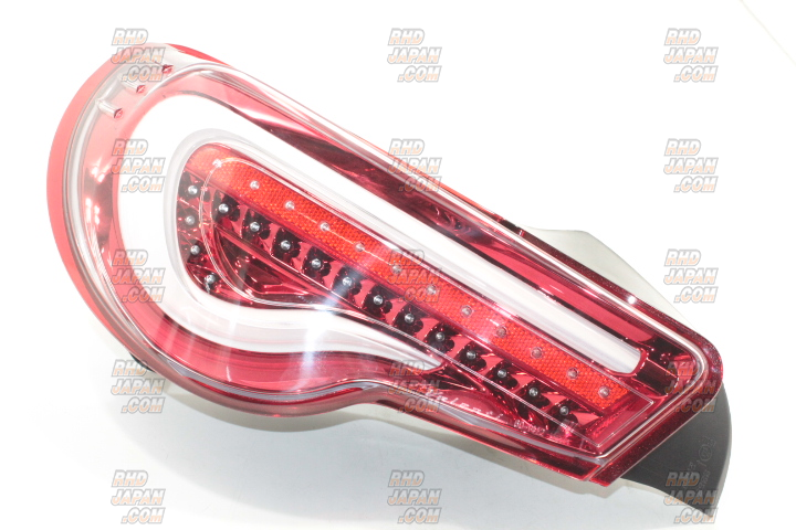 Valenti Rear LED Tail Light Set Clear/Red Chrome - ZC6 ZN6 - RHDJapan