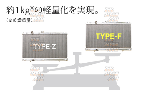 招*猫様 fd3s KOYO RADアルミ製 ラジエーター KOYO/コーヨー】 レーシングラジエターTYPE-F アルミ2層タイプ マツダ