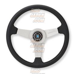NARDI Classic Steering Wheel - Punching Leather Silver Spoke