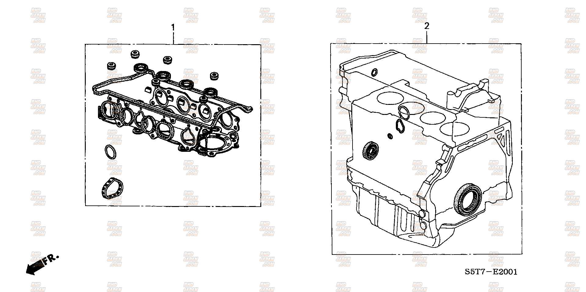 Honda OEM Upper Engine Gasket Kit - EP3 DC5 K20A