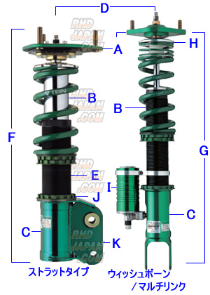TEIN Super Racing Coilover - BRZ ZC6 ZD8 86 ZN6 GR86 ZN8 - RHDJapan
