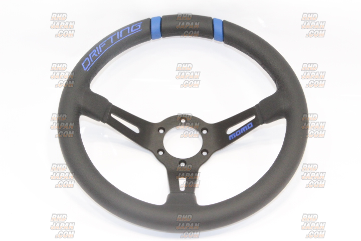 MOMO Drifting Steering Wheel 330mm - Blue - RHDJapan