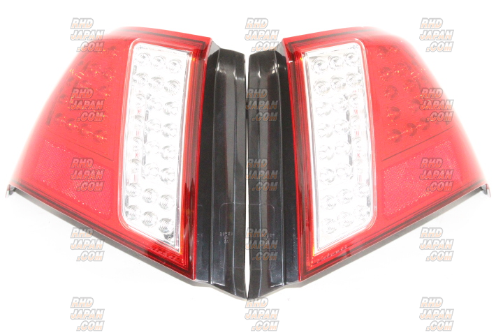 Valenti Rear Jewel LED Tail Light Revo Set Half-Red/Chrome - GVB