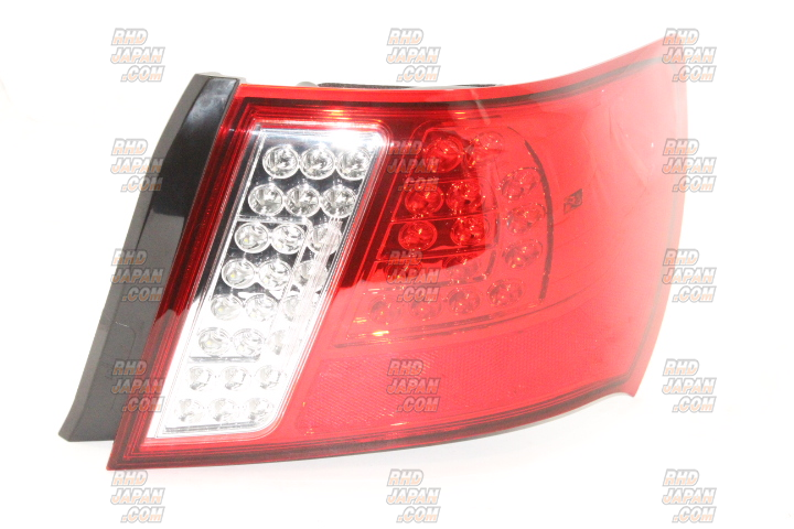 Valenti Rear Jewel LED Tail Light Revo Set Half-Red/Chrome - GVB