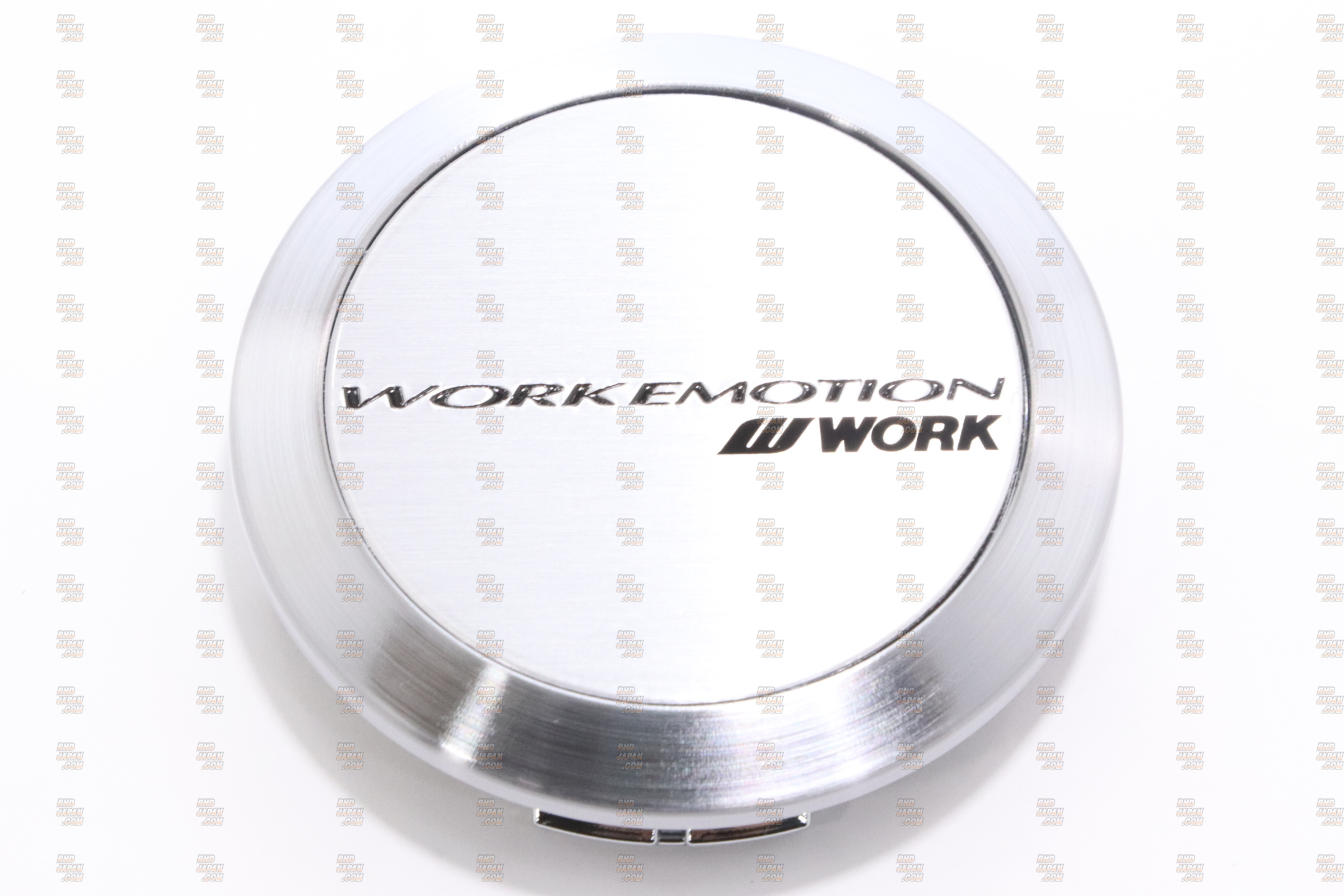 Work Wheels Japan Work Emotion Center Cap Flat Silver - CR / T5R / T7R Series 11R D9R M8R XT7 ZR10