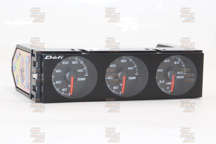 Defi DIN-Gauge Style98 Hommage 3 Meter Combination - White